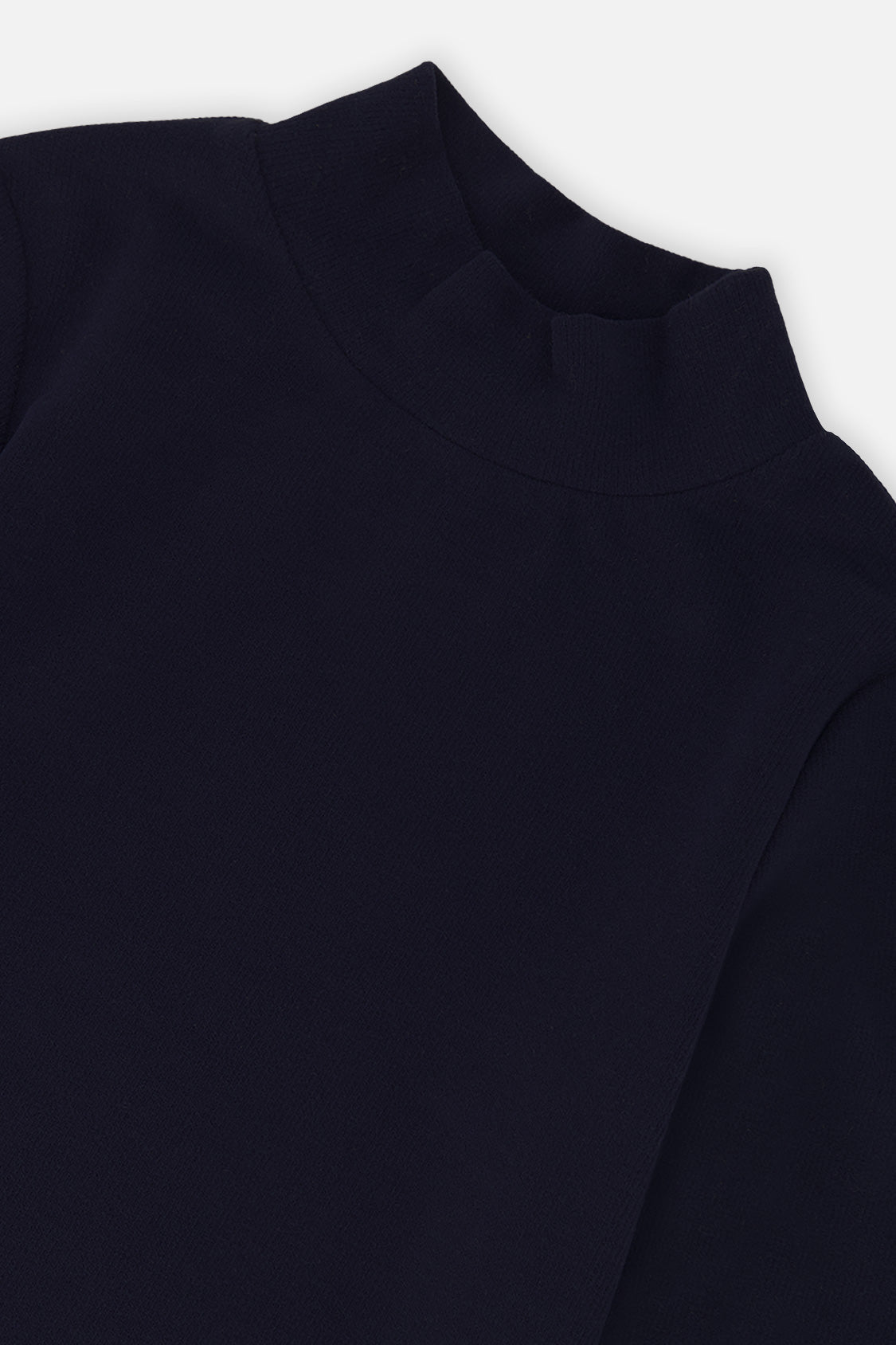 Brushed Rib Mock Neck Top Dark Blue - J20YG71_04810