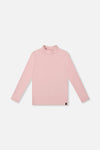 Brushed Rib Mock Neck Top Pale Dusty Pink - J20YG71_06220