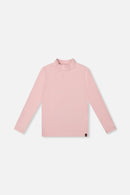 Brushed Rib Mock Neck Top Pale Dusty Pink - J20YG71_06220
