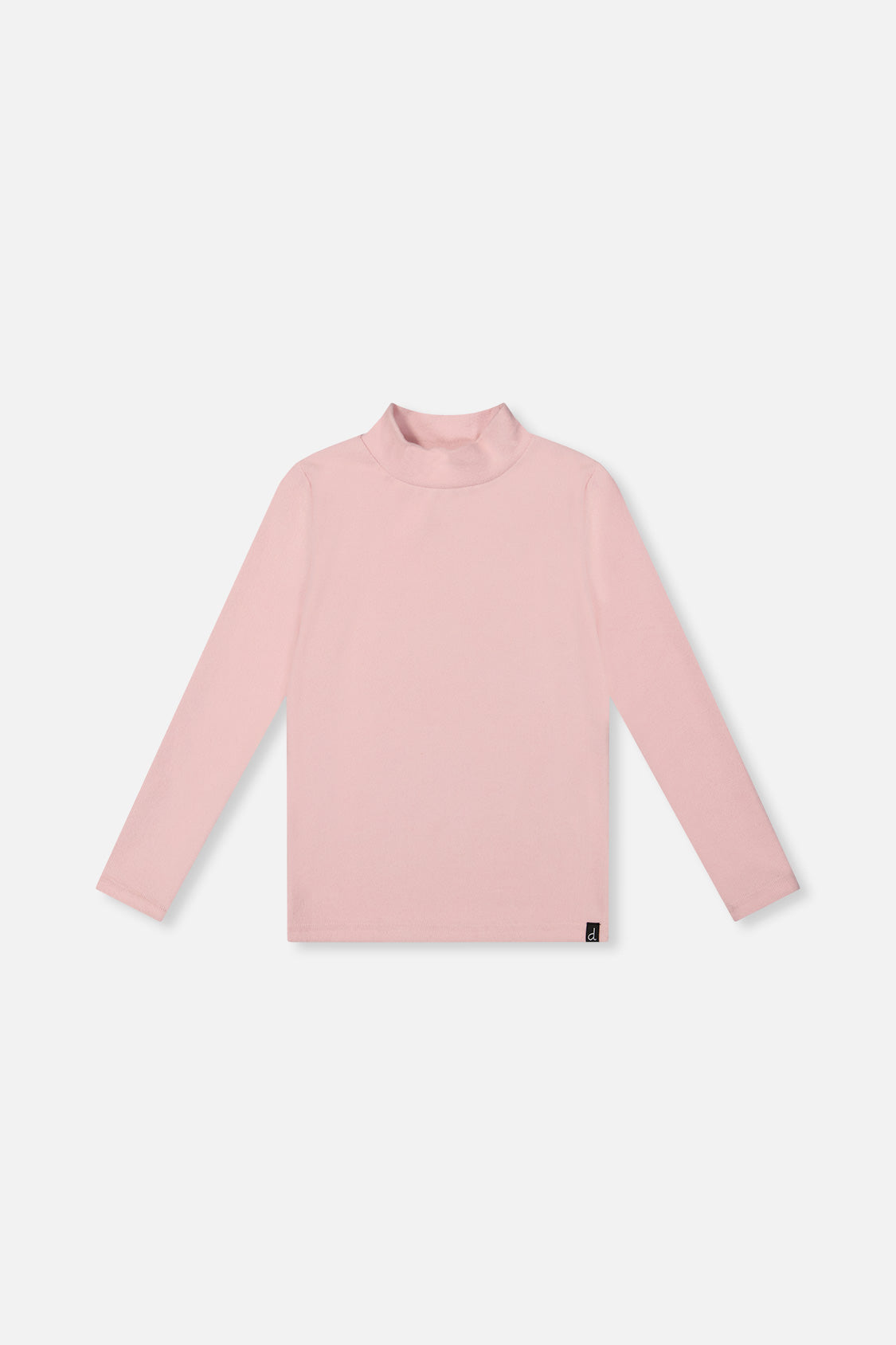 Brushed Rib Mock Neck Top Pale Dusty Pink - J20YG71_06220