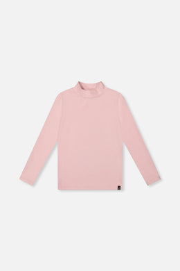 Brushed Rib Mock Neck Top Pale Dusty Pink - J20YG71_06220