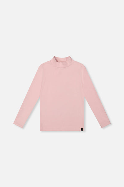 Brushed Rib Mock Neck Top Pale Dusty Pink - J20YG71_06220