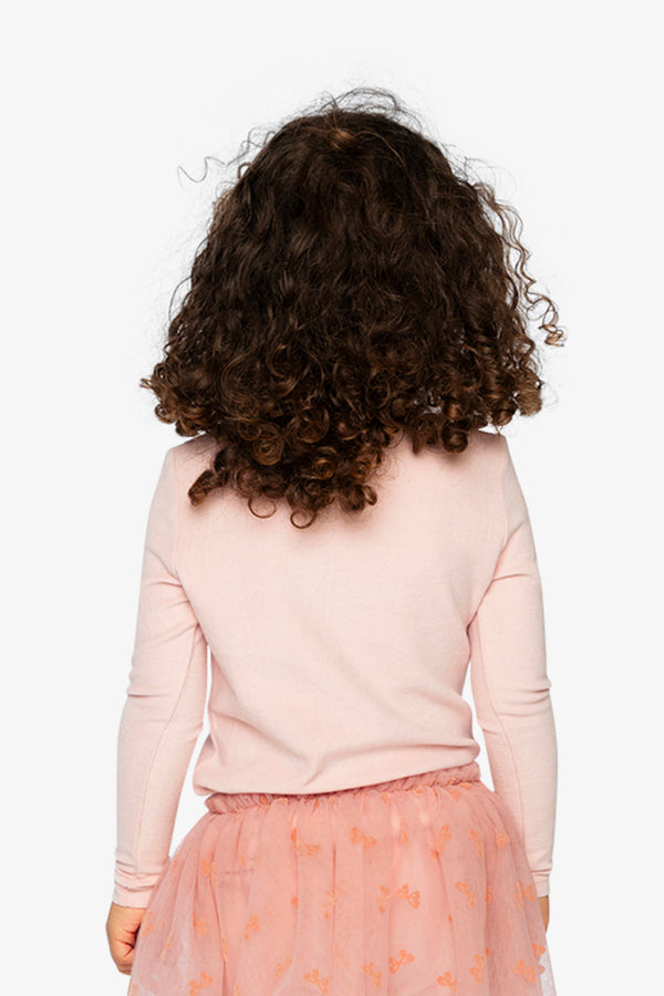 Brushed Rib Mock Neck Top Pale Dusty Pink - J20YG71_06220