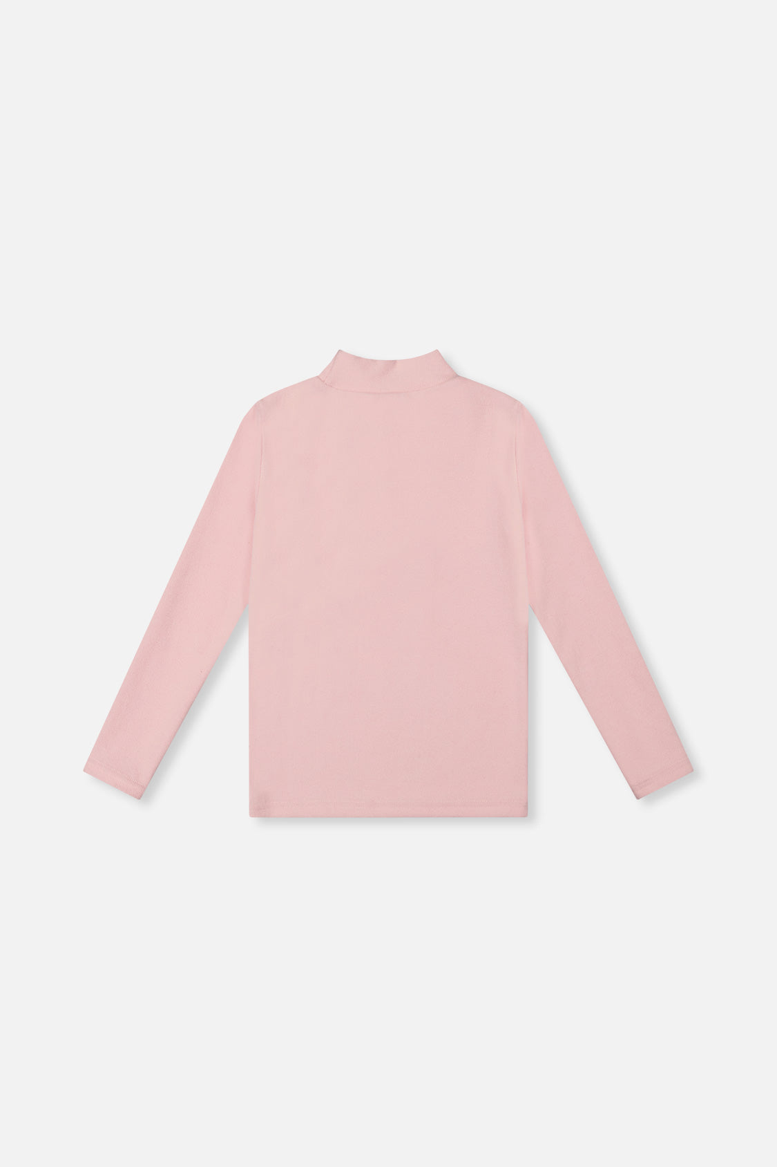 Brushed Rib Mock Neck Top Pale Dusty Pink - J20YG71_06220