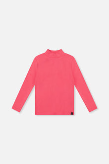 Brushed Rib Mock Neck Top Pink - J20YG71_06390