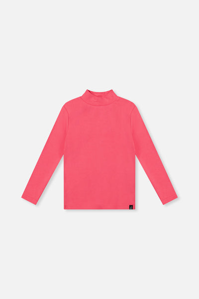 Brushed Rib Mock Neck Top Pink - J20YG71_06390