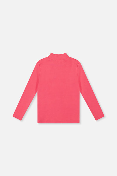 Brushed Rib Mock Neck Top Pink - J20YG71_06390