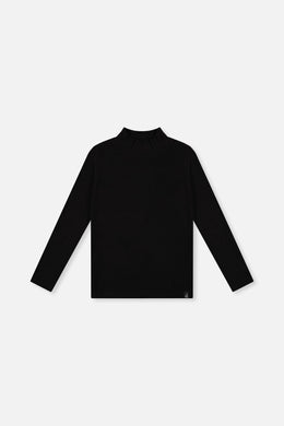 Brushed Rib Mock Neck Top Black - J20YG71_09990