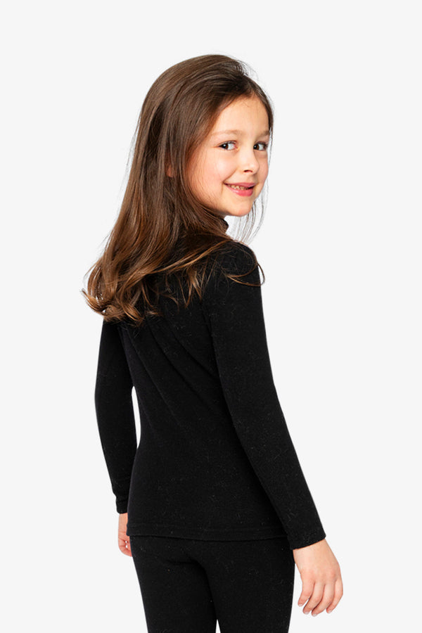 Brushed Rib Mock Neck Top Black - J20YG71_09990