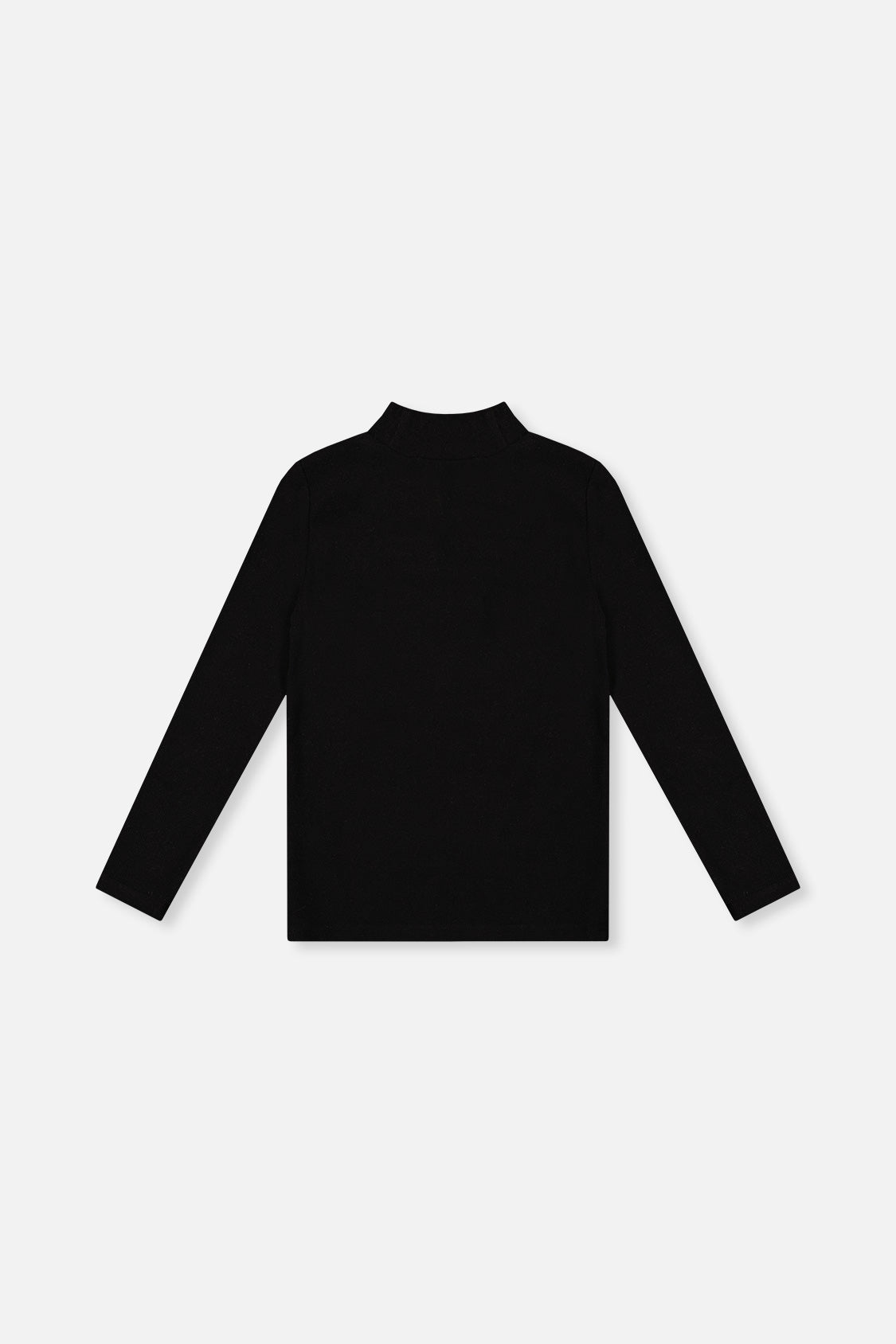 Brushed Rib Mock Neck Top Black - J20YG71_09990