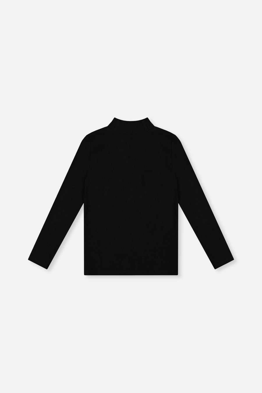 Brushed Rib Mock Neck Top Black - J20YG71_09990