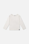 Brushed Rib Crew Neck Top Off-White - J20YG72_01010