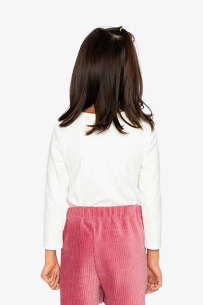 Brushed Rib Crew Neck Top Off-White - J20YG72_01010
