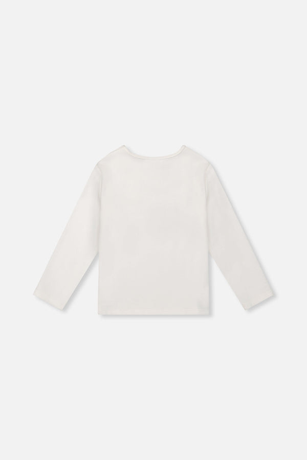 Brushed Rib Crew Neck Top Off-White - J20YG72_01010