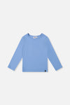 Brushed Rib Crew Neck Top Pale Blue - J20YG72_04000