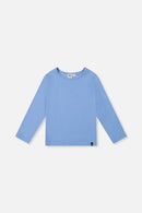 Brushed Rib Crew Neck Top Pale Blue - J20YG72_04000
