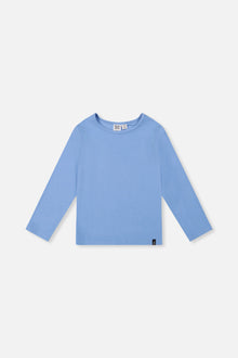 Brushed Rib Crew Neck Top Pale Blue - J20YG72_04000