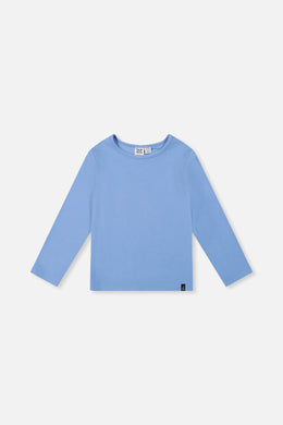 Brushed Rib Crew Neck Top Pale Blue - J20YG72_04000