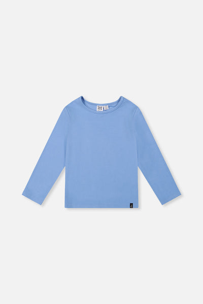 Brushed Rib Crew Neck Top Pale Blue - J20YG72_04000