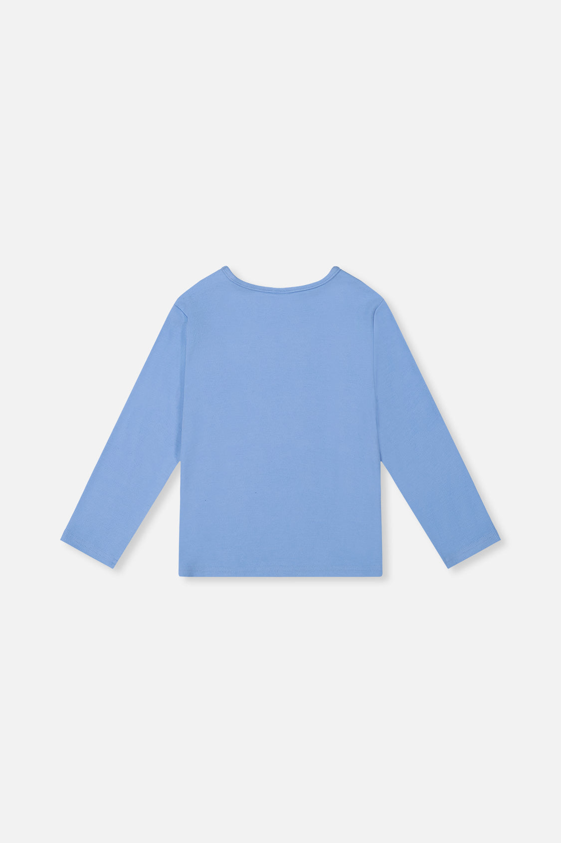 Brushed Rib Crew Neck Top Pale Blue - J20YG72_04000