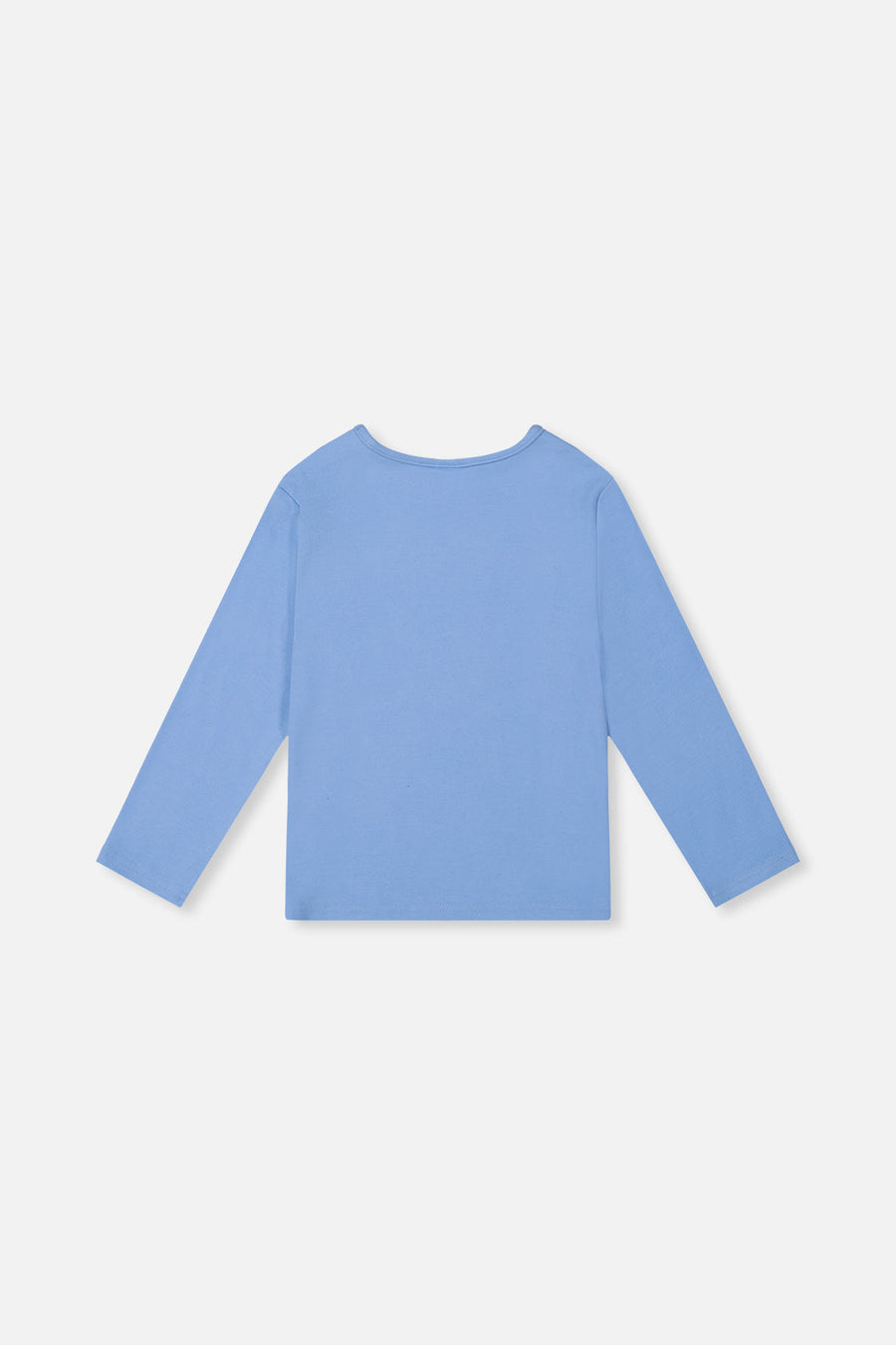 Brushed Rib Crew Neck Top Pale Blue - J20YG72_04000