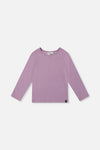 Brushed Rib Crew Neck Top Violet - J20YG72_05470