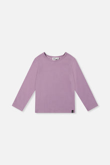 Brushed Rib Crew Neck Top Violet - J20YG72_05470