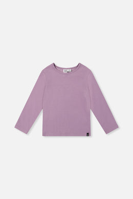 Brushed Rib Crew Neck Top Violet - J20YG72_05470