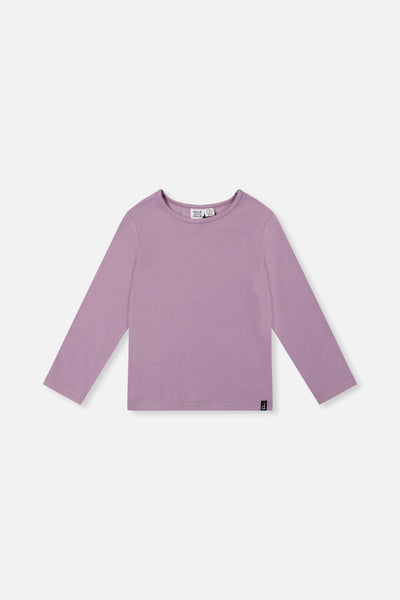 Brushed Rib Crew Neck Top Violet - J20YG72_05470