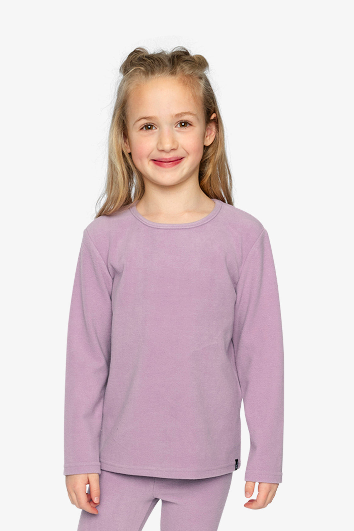 Brushed Rib Crew Neck Top Violet - J20YG72_05470