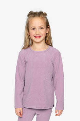 Brushed Rib Crew Neck Top Violet - J20YG72_05470