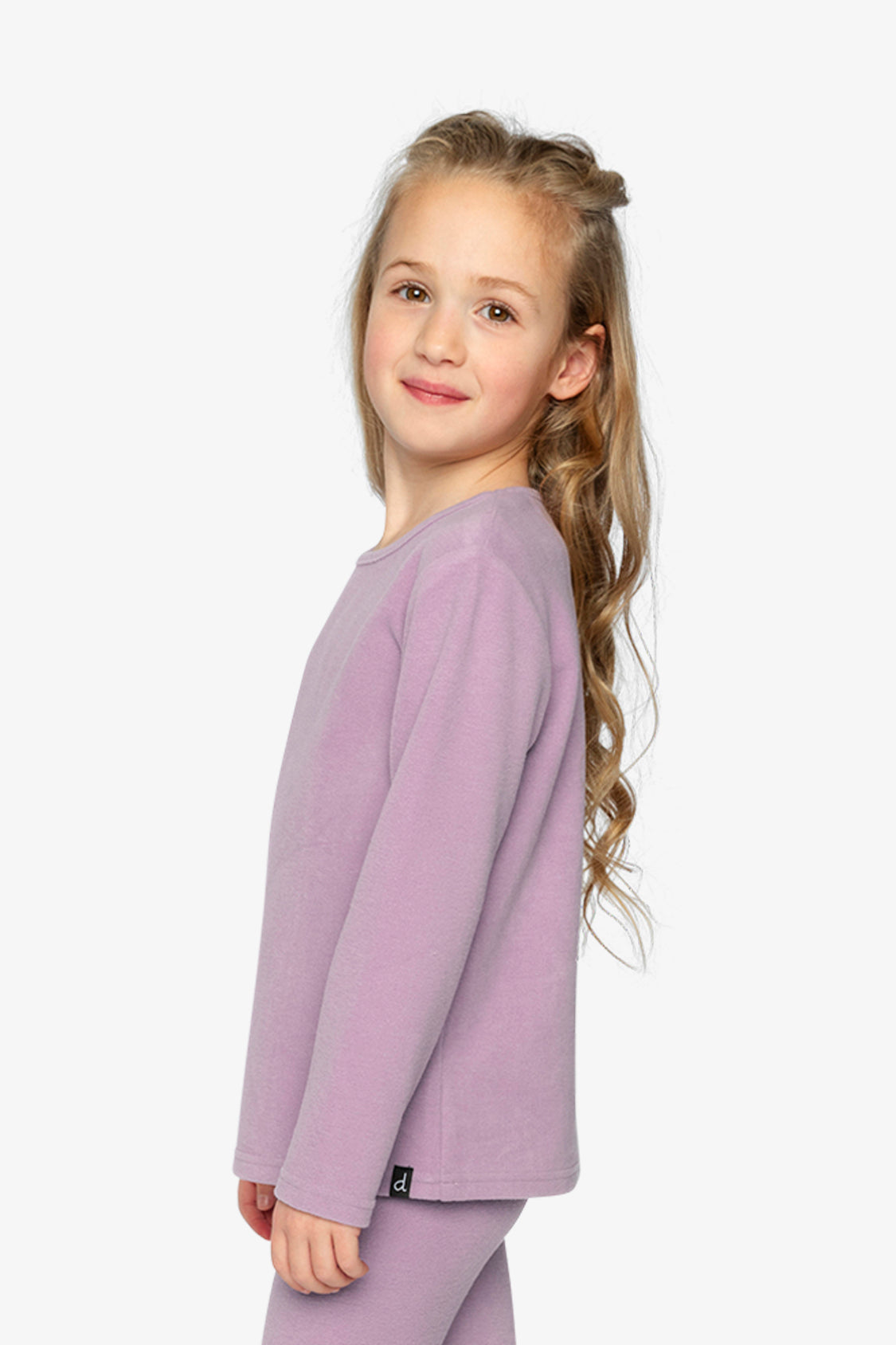 Brushed Rib Crew Neck Top Violet - J20YG72_05470