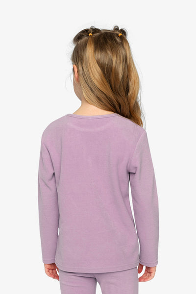 Brushed Rib Crew Neck Top Violet - J20YG72_05470