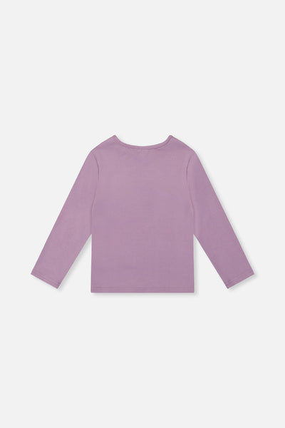Brushed Rib Crew Neck Top Violet - J20YG72_05470