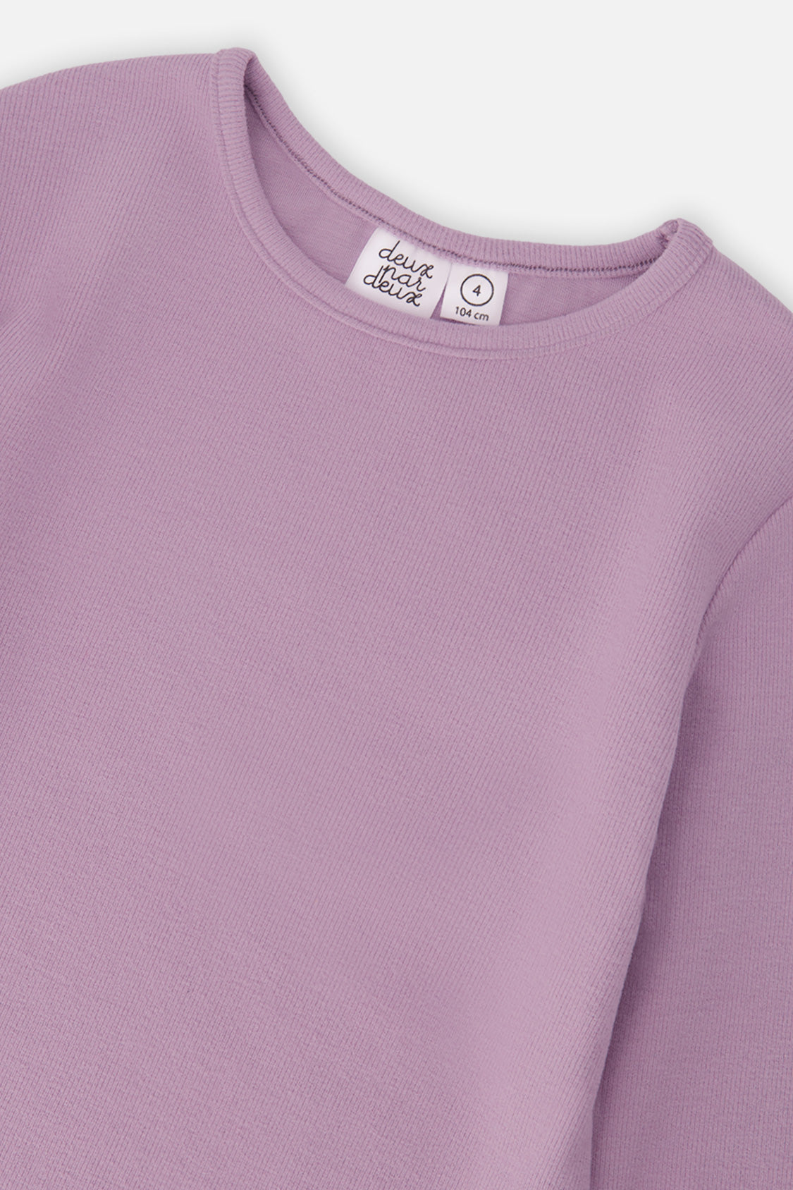 Brushed Rib Crew Neck Top Violet - J20YG72_05470