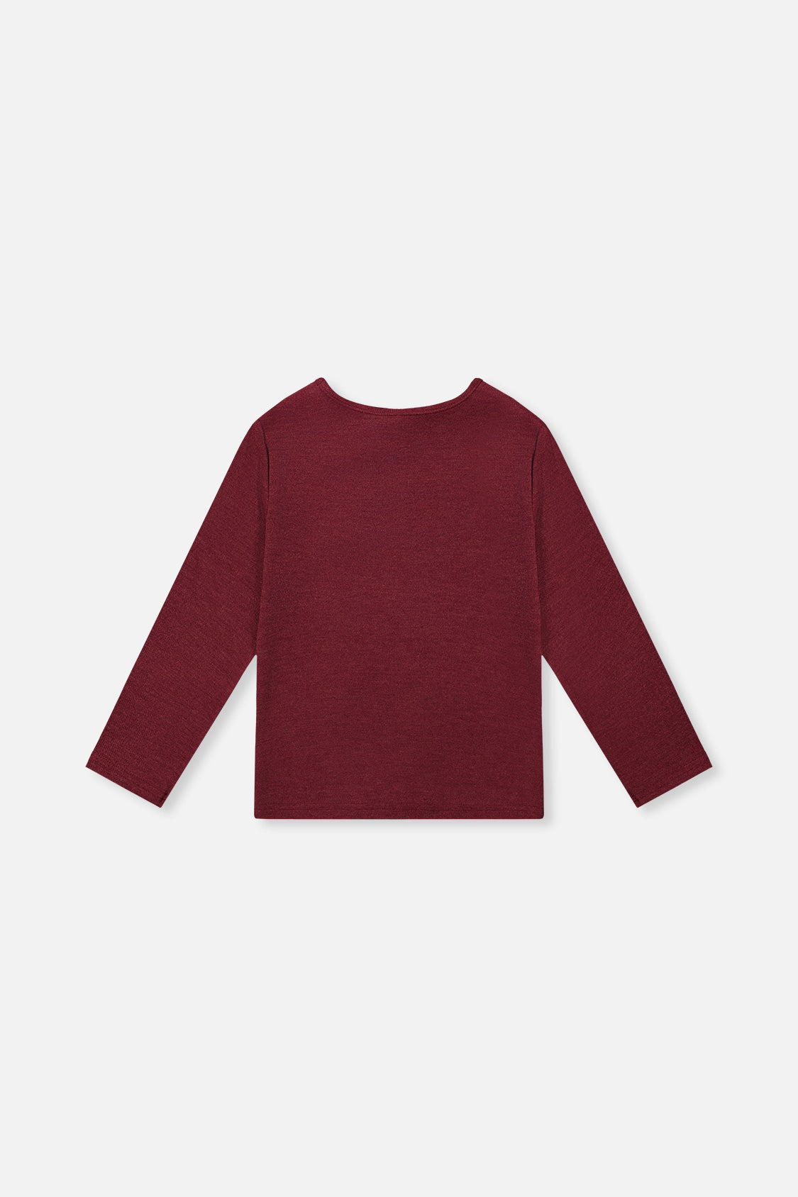 Brushed Rib Crew Neck Top Reddish-Brown - J20YG72_07001