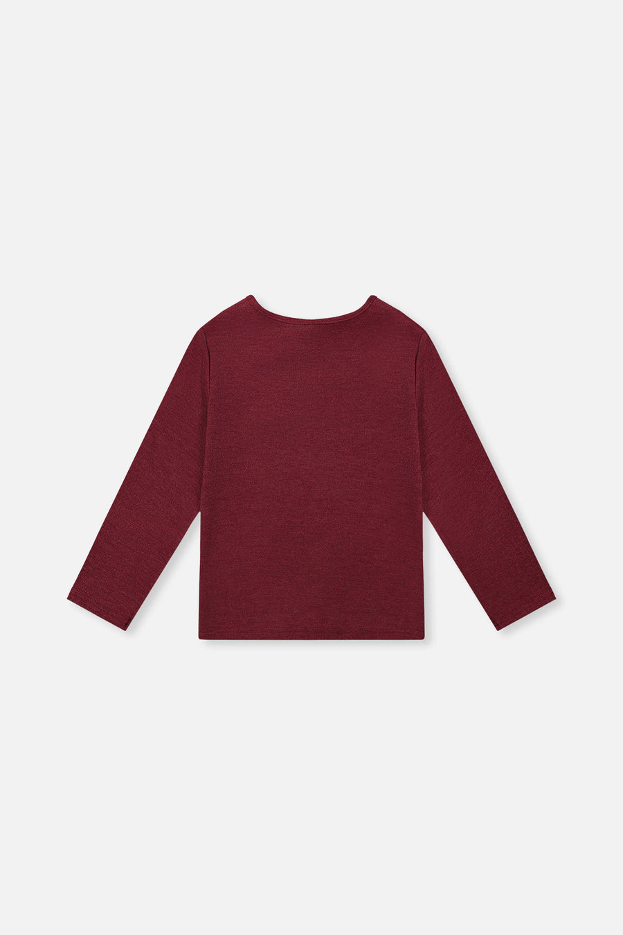 Brushed Rib Crew Neck Top Reddish-Brown - J20YG72_07001