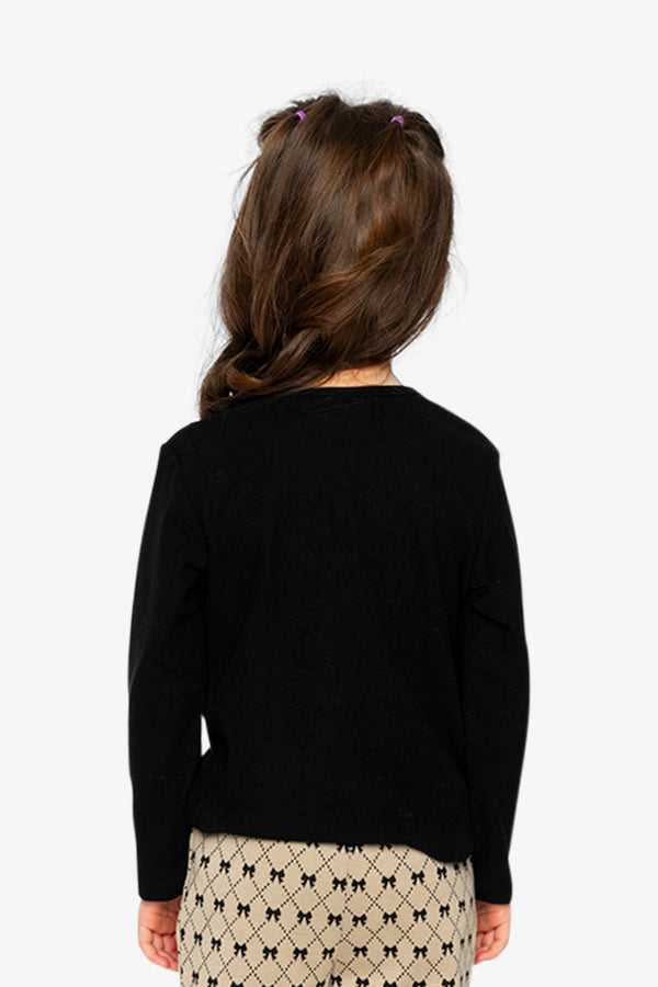 Brushed Rib Crew Neck Top Black - J20YG72_09990