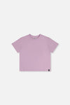 Heavy Jersey Wide Short Sleeve T-Shirt Mauve - J20YG73_05600