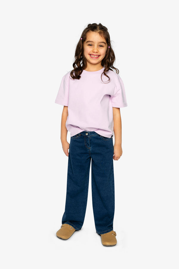 Heavy Jersey Wide Short Sleeve T-Shirt Mauve - J20YG73_05600