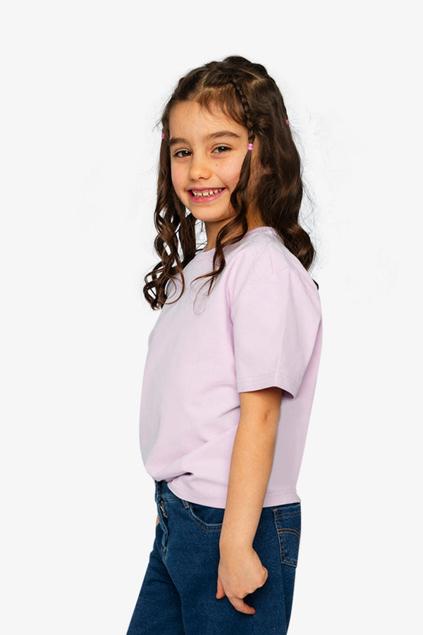 Heavy Jersey Wide Short Sleeve T-Shirt Mauve - J20YG73_05600