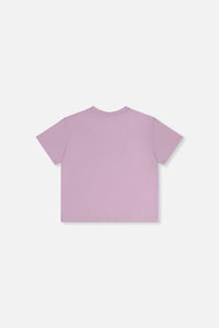 Heavy Jersey Wide Short Sleeve T-Shirt Mauve - J20YG73_05600