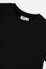 Heavy Jersey Wide Short Sleeve T-Shirt Black - J20YG73_09990