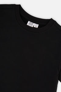 Heavy Jersey Wide Short Sleeve T-Shirt Black - J20YG73_09990