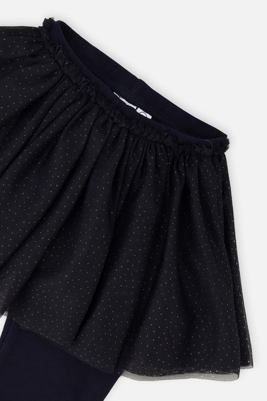 Leggings With Integrated Tulle Skirt Dark Blue - J20YG81_04810