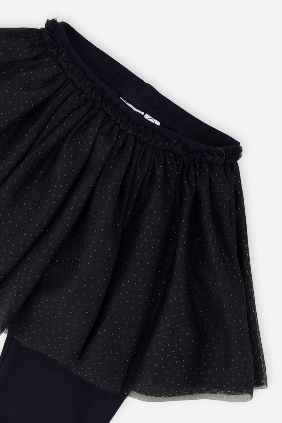 Leggings With Integrated Tulle Skirt Dark Blue - J20YG81_04810