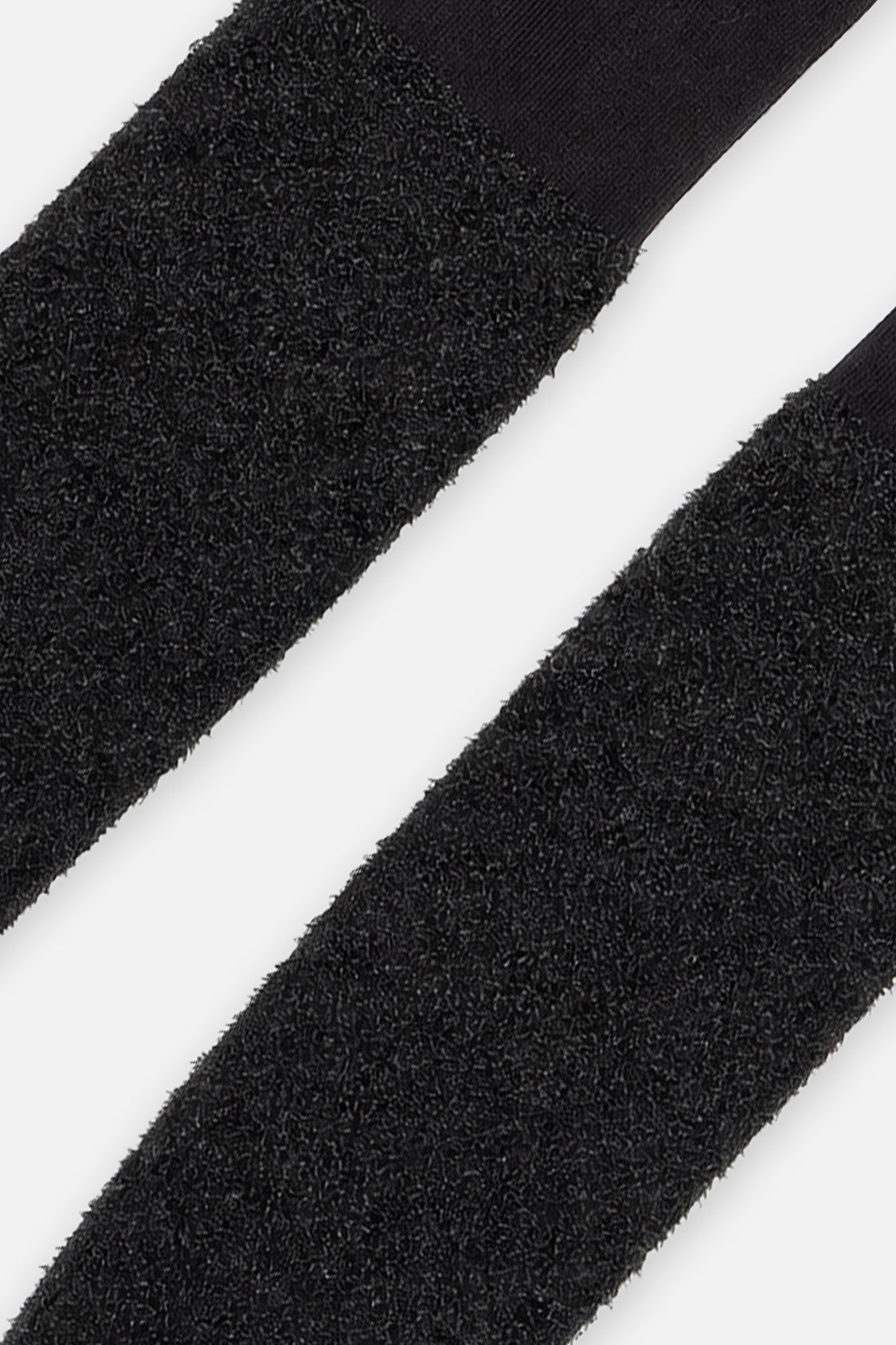 Collants en tricot texturé bouclé noir