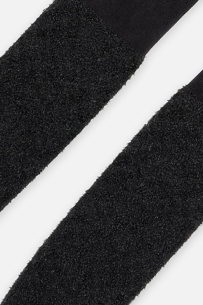 Collants en tricot texturé bouclé noir