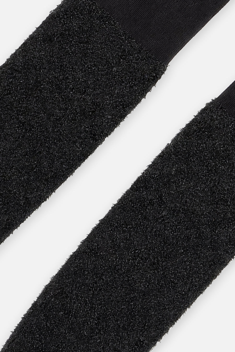 Collants en tricot texturé bouclé noir