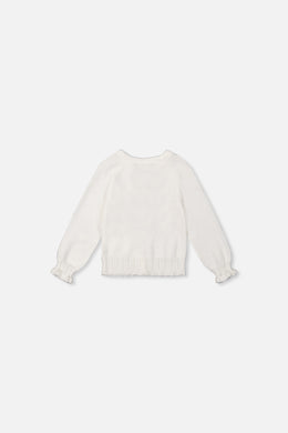Baby-Strickjacke Off-White